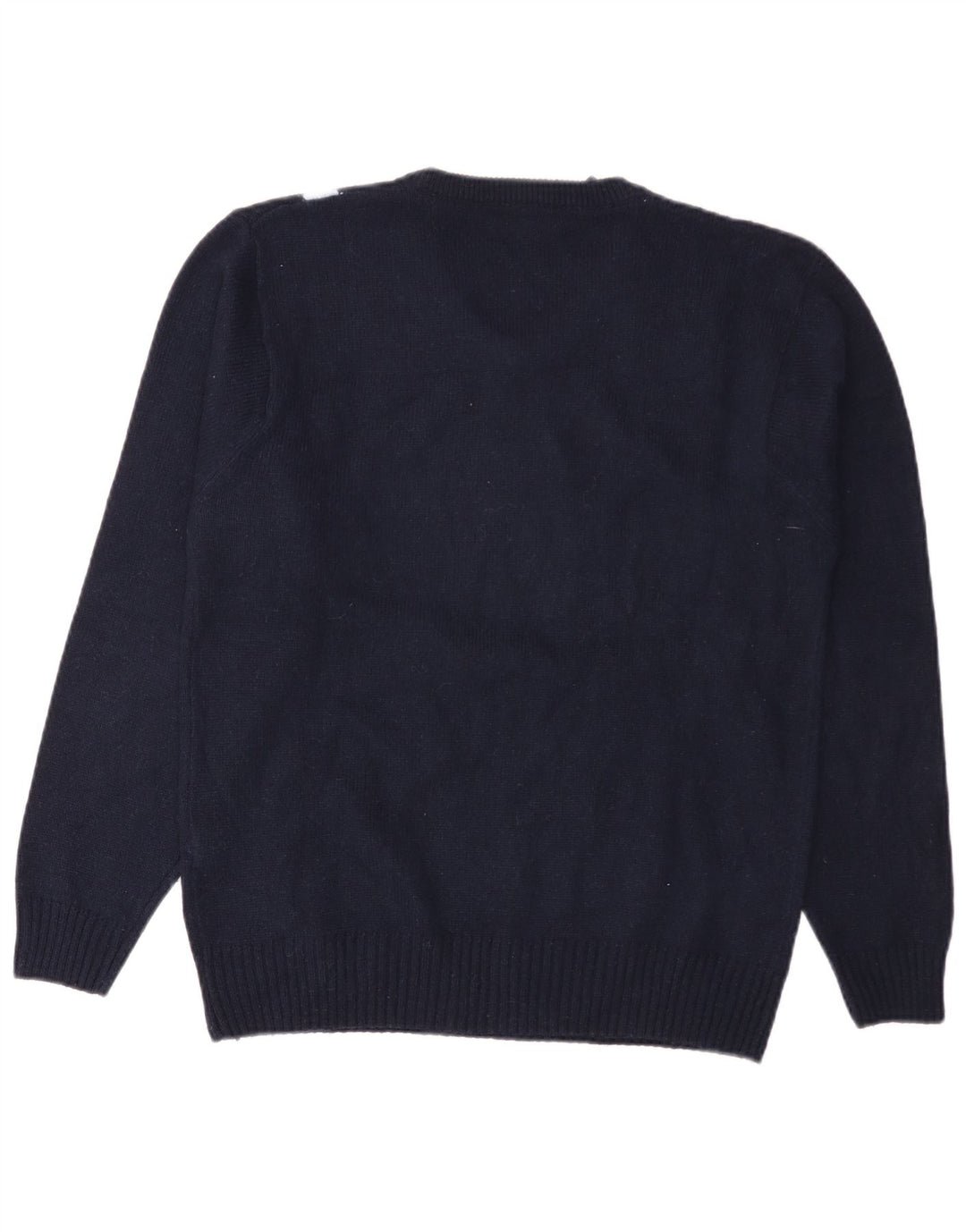 Maglione da uomo con scollo a V New Sensation grande blu navy a rombi/diamante