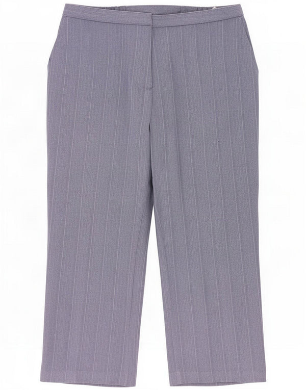 Marks & Spencer Pantaloni corti da donna UK 18 XL W38 L25 Blu a righe