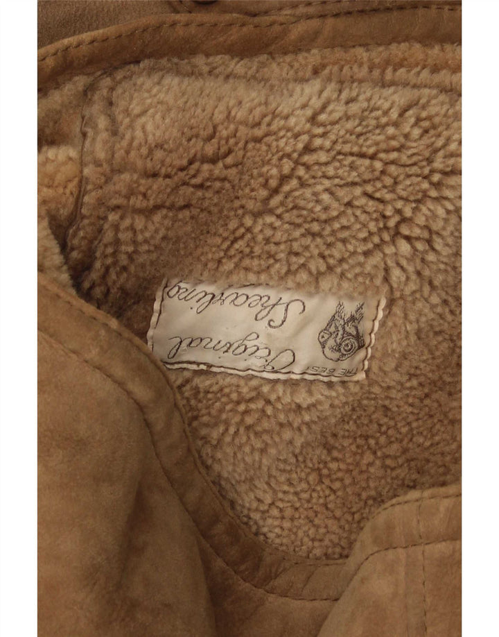 Giacca in montone da uomo Everest IT 54 2XL Beige
