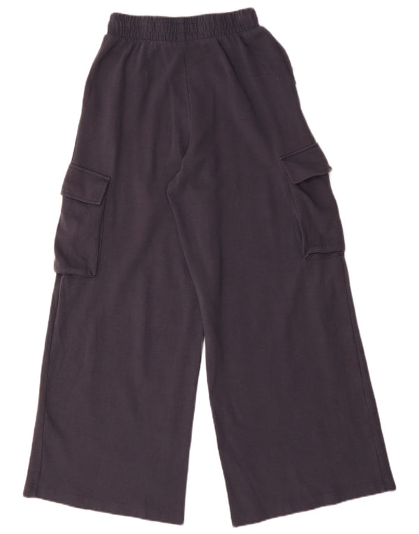 Pantaloni da tuta cargo da donna Zara UK 10 piccoli blu navy