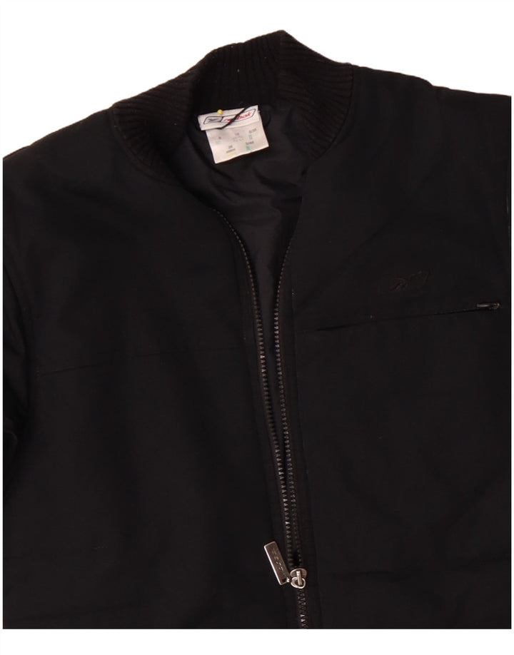 Cappotto imbottito oversize Reebok da donna UK 10 piccolo nero