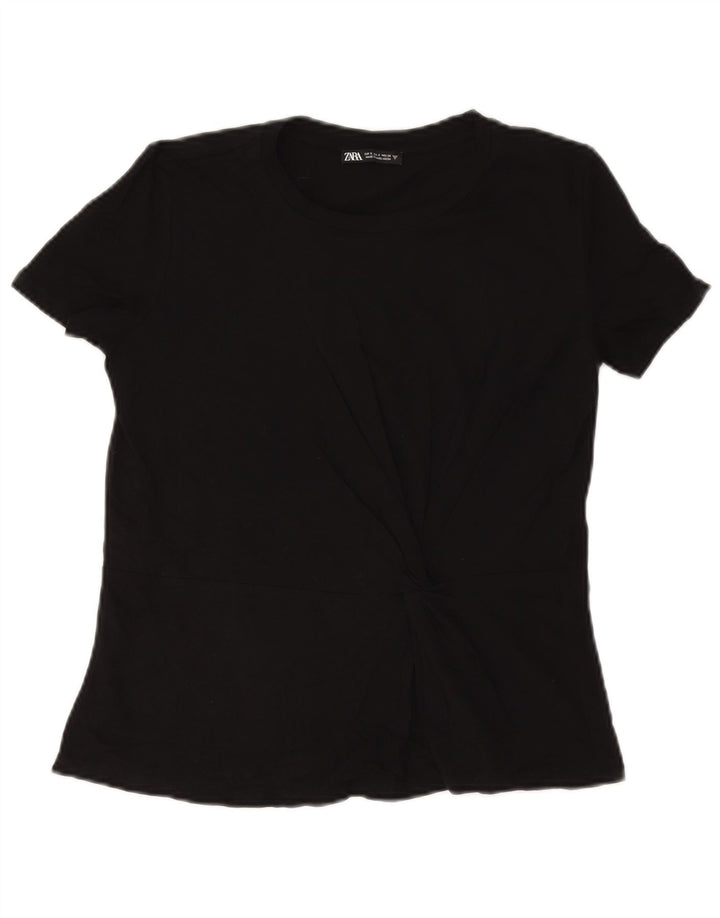 T-shirt oversize da donna Zara UK 10 piccola nera
