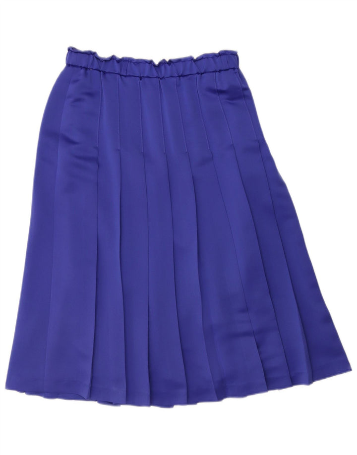 Gonna a pieghe da donna ARA IT 42 media W30 blu poliestere