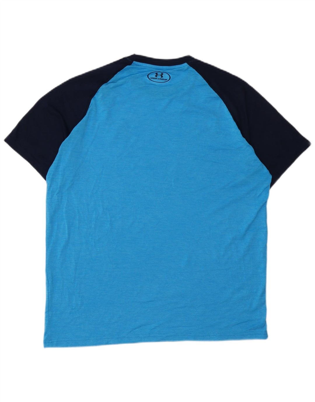 T-shirt Heat Gear da uomo UNDER ARMOUR Top in poliestere color block blu medio