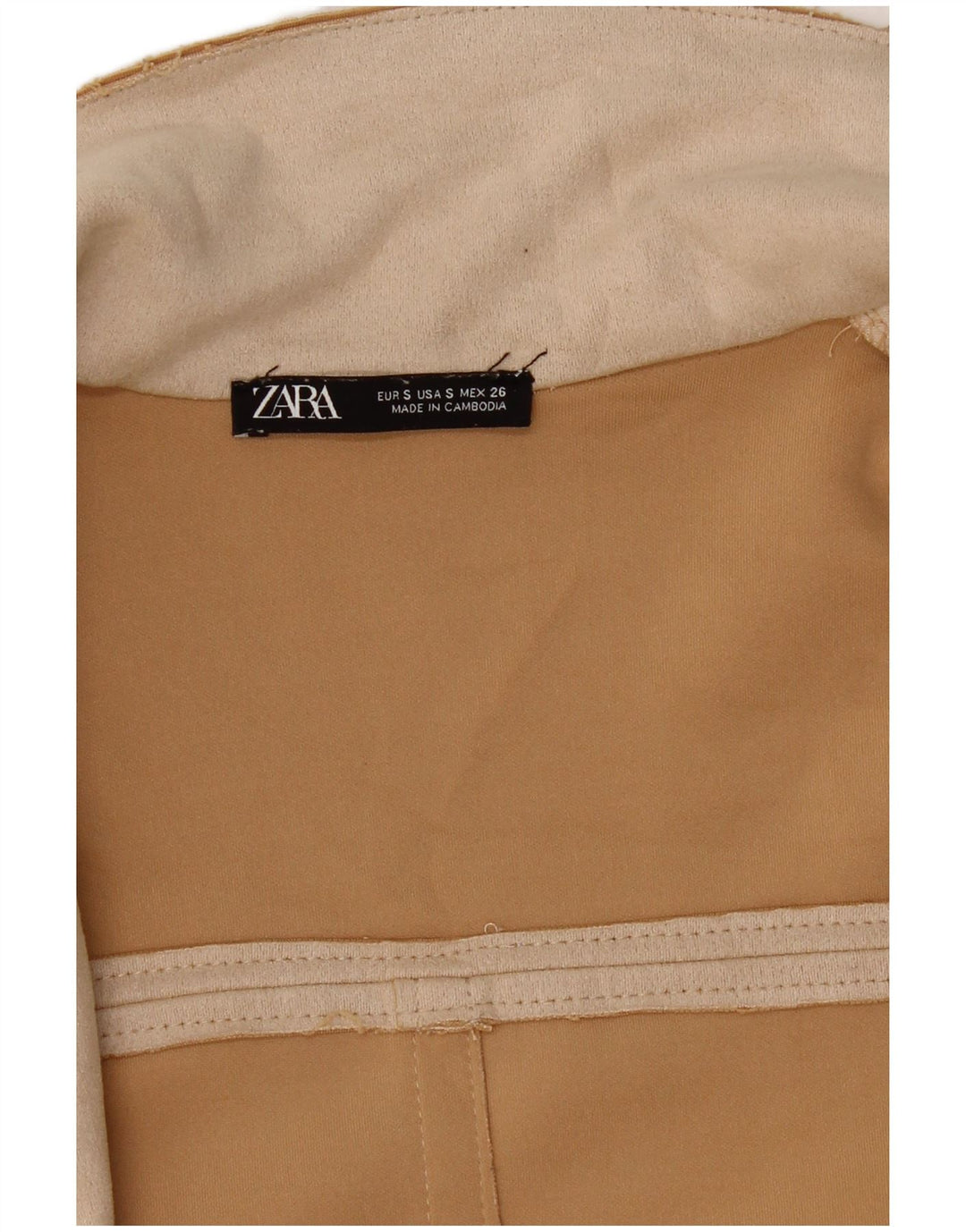 Cappotto Zara Donna UK 10 Small Beige
