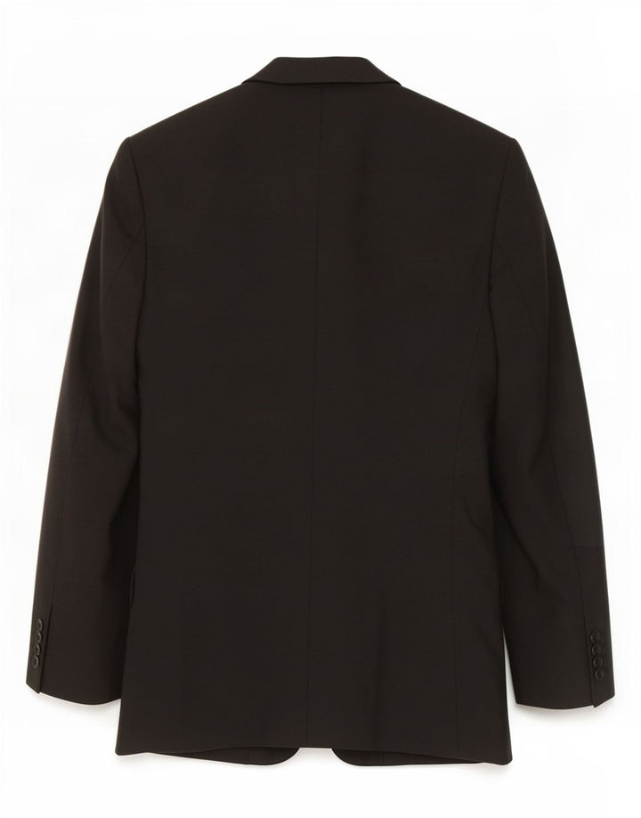 Giacca blazer a 3 bottoni da uomo Zara UK 36 piccola in lana nera
