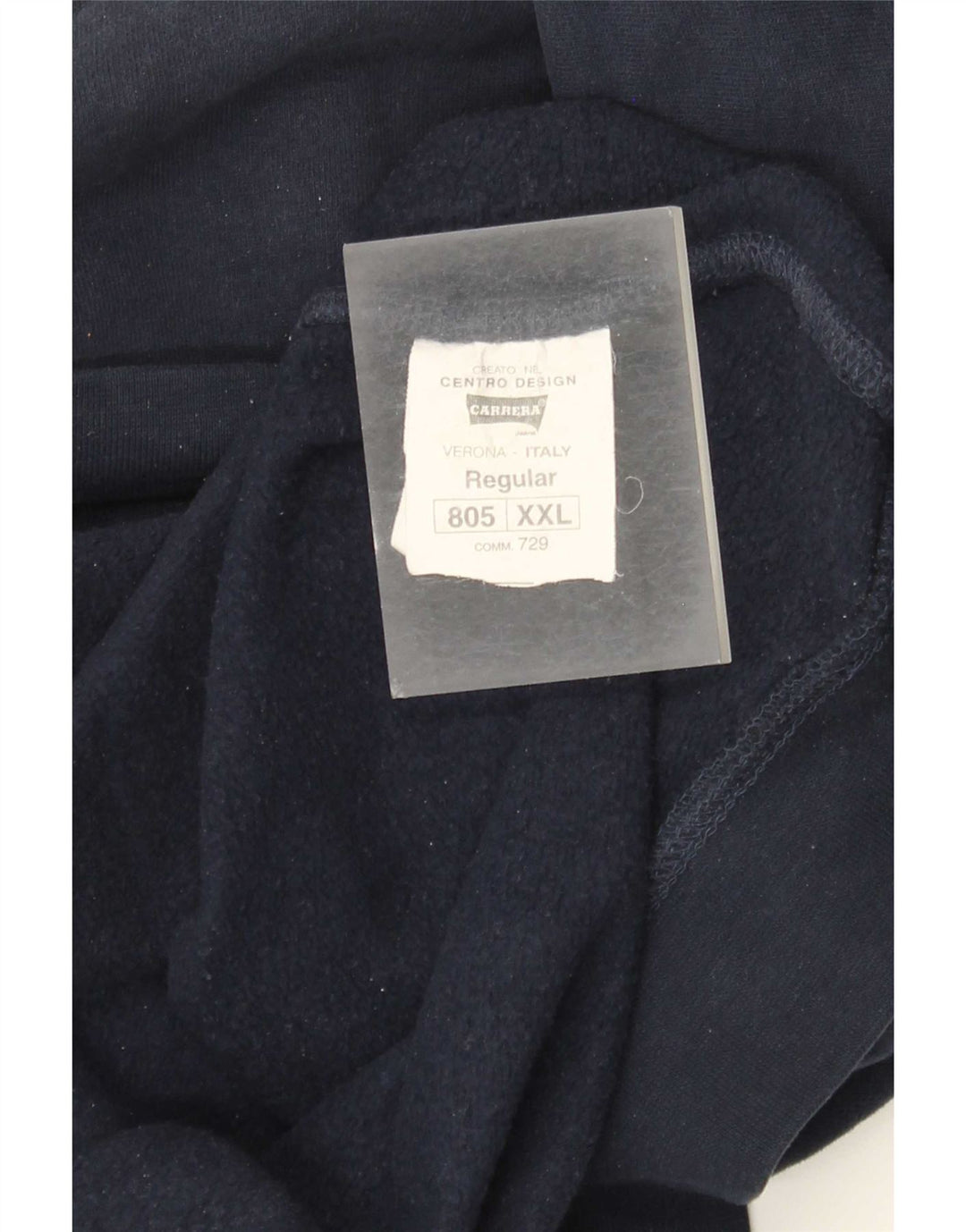 Felpa grafica da uomo Carrera 2XL cotone blu navy