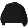 Camicetta oversize a maniche lunghe da donna Zara UK 10 piccola in cotone nero