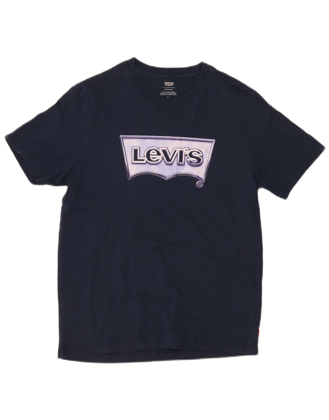 Levi's T-shirt grafica da uomo con vestibilità standard, top in cotone blu navy medio