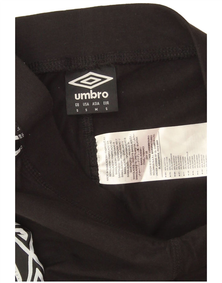 Leggings grafici da donna Umbro UK 10 piccolo cotone nero