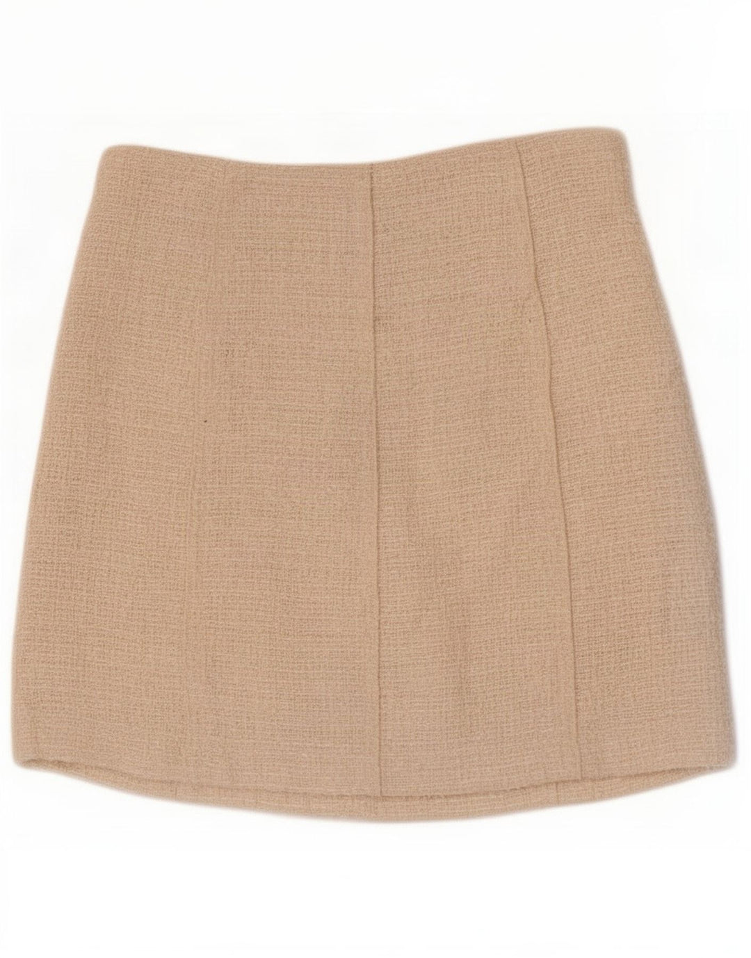 Minigonna da donna Zara XS W24 poliestere bianco sporco