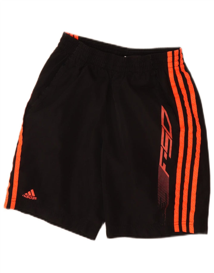 Pantaloncini sportivi ADIDAS F50 Graphic da ragazzo 11-12 anni in poliestere nero