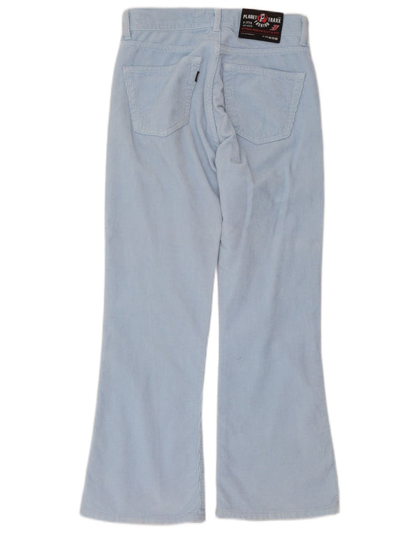 Pantaloni vintage da donna in velluto a coste bootcut W26 L27 in cotone blu