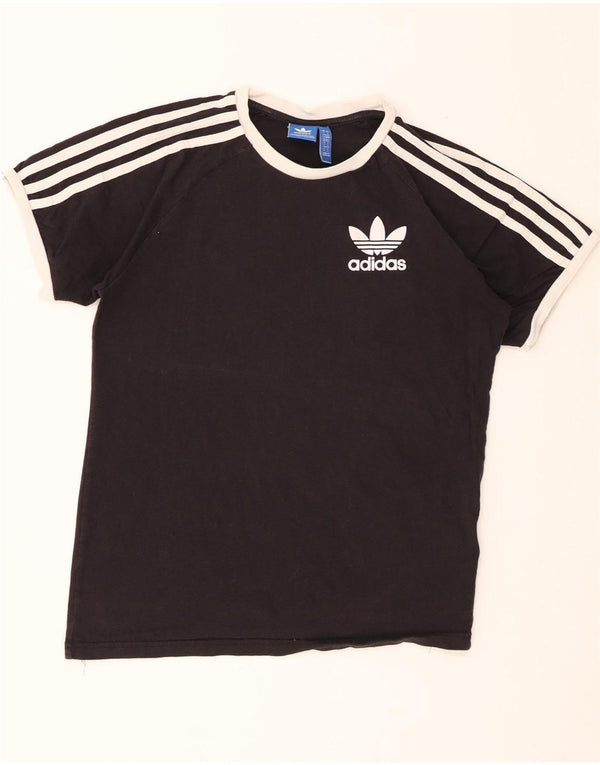 T-shirt Adidas da uomo Top Large in cotone nero