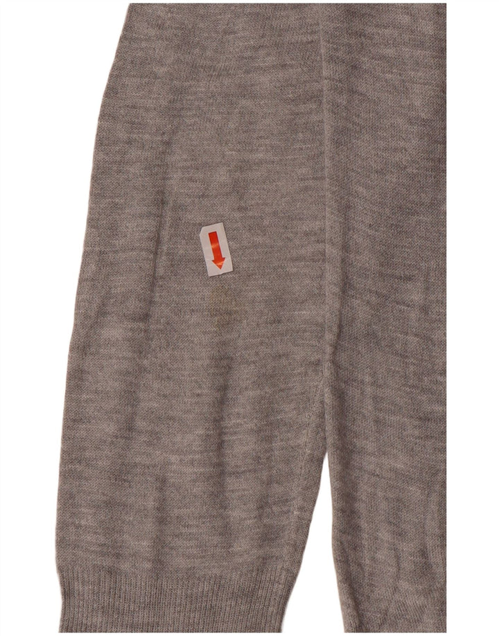 Maglione maglione con scollo a barca da donna Zara UK 14 Grigio medio