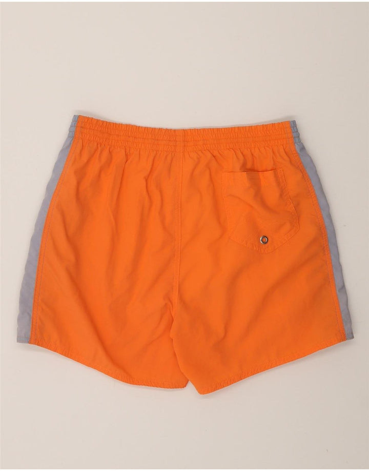Pantaloncini da bagno da uomo Arena in nylon color block arancione medio