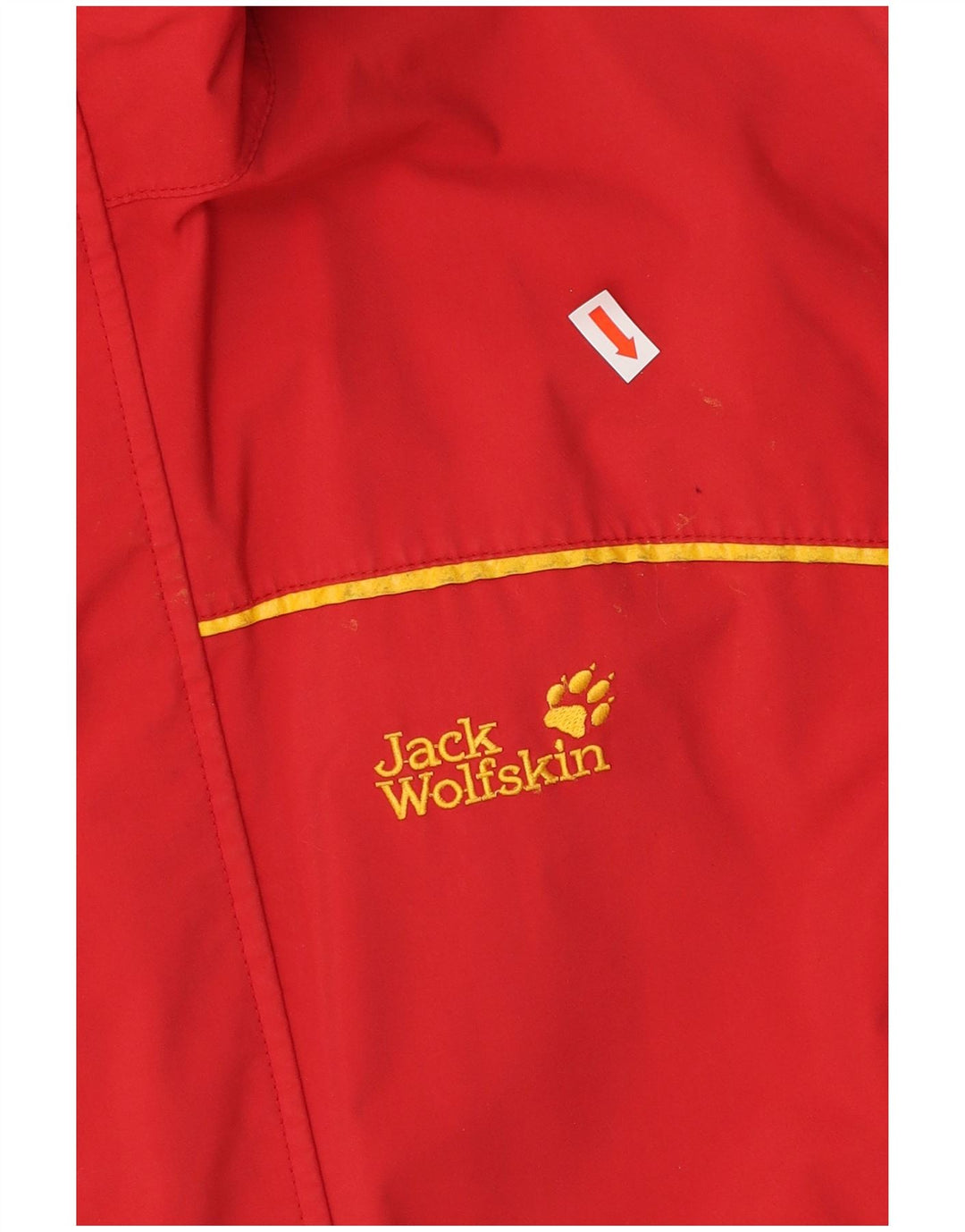 JACK WOLFSKIN Giacca antipioggia con cappuccio grafica per ragazzi 13-14 anni Rosso Poliammide