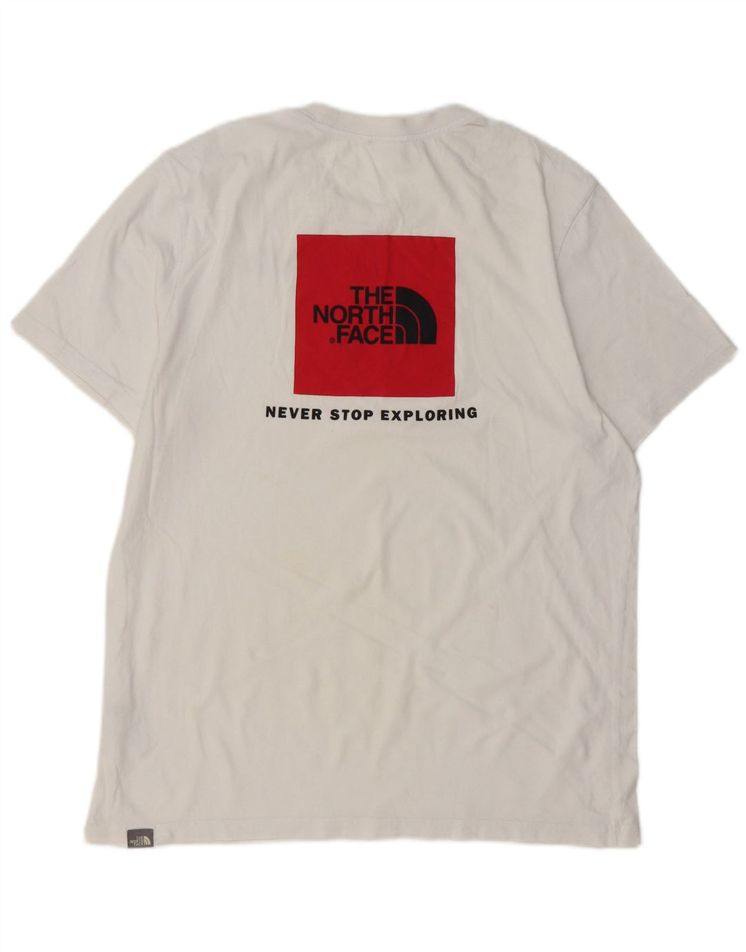 THE NORTH FACE T-shirt grafica da uomo grande in cotone bianco