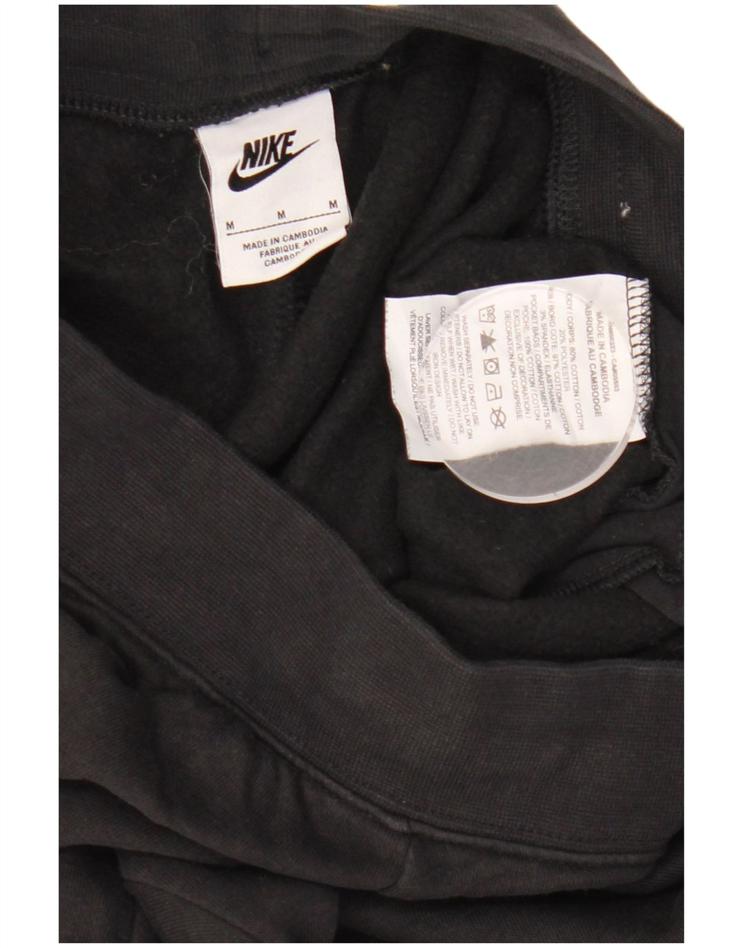 Pantaloni da tuta da donna NIKE Joggers UK 12 medio cotone nero