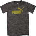 PUMA Boys Graphic T-Shirt Top 9-10 Years Medium Grey Flecked Polyester Vintage Puma and Second-Hand Puma from Messina Hembry 