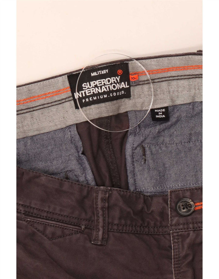 Pantaloni chino slim da uomo Superdry W30 L32 marroni