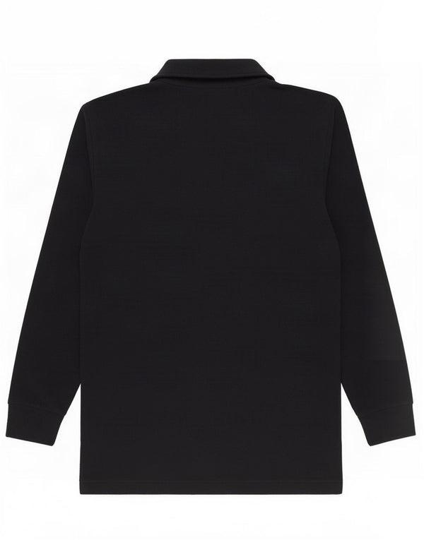 Maglione in pile da uomo Lotto con zip e collo medio in poliestere blu navy