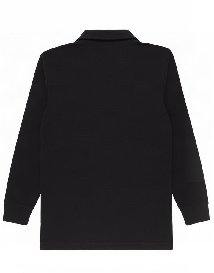 Maglione in pile da uomo Lotto con zip e collo medio in poliestere blu navy