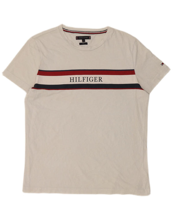 T-shirt grafica da uomo slim fit Tommy Hilfiger Top Large White Colourblock