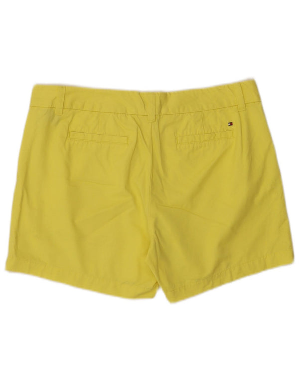 Pantaloncini chino da donna Tommy Hilfiger US 10 Large W34 cotone giallo