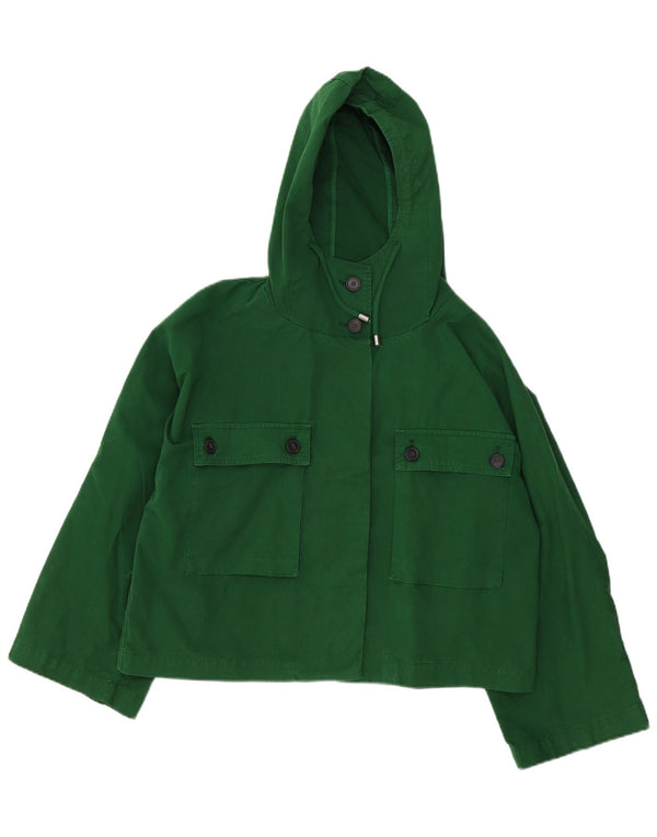 Giubbotto bomber oversize con cappuccio da donna Zara UK 10 piccolo verde