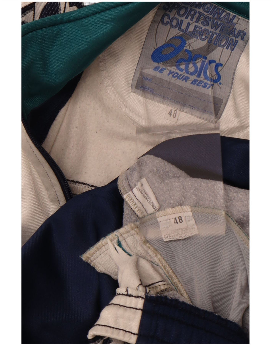 Tuta intera da donna Asics IT 48 XL Blu navy Colourblock in poliammide