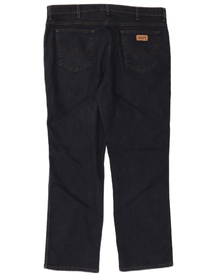 WRANGLER Jeans dritti elasticizzati Texas da uomo W40 L30 cotone blu navy