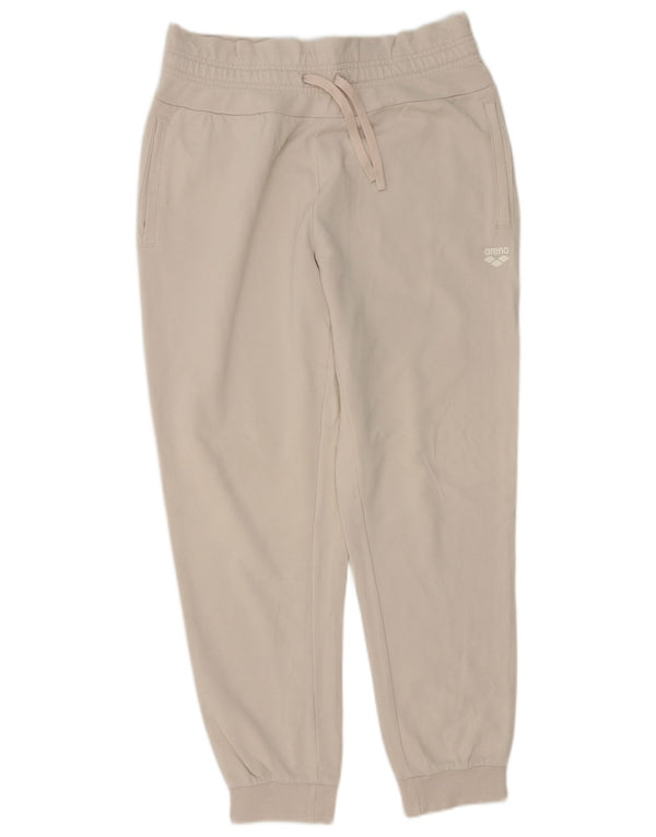 Arena Pantaloni da tuta da donna a vita alta Joggers UK 16 Large Beige Cotton