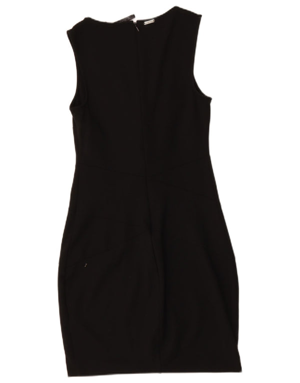 Abito aderente senza maniche da donna Guess UK 12 nylon nero medio