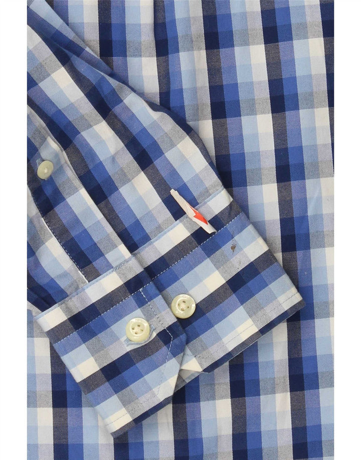 Gant Camicia da uomo in cotone a quadri grandi blu