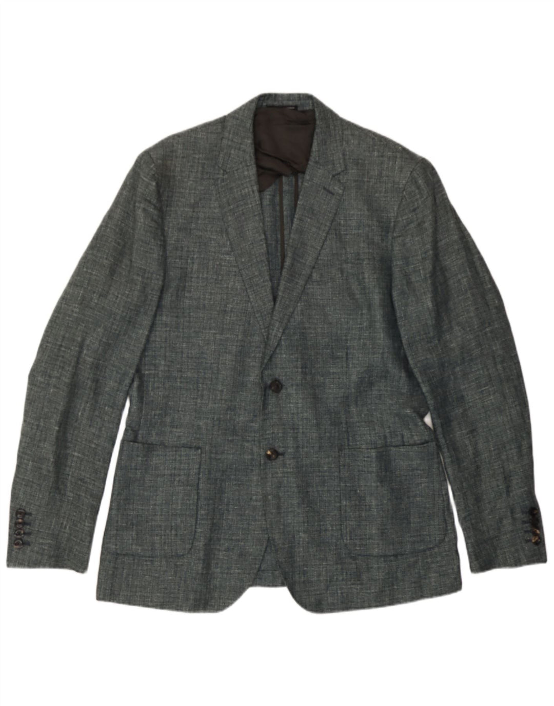 Giacca blazer da uomo a 2 bottoni Reiss UK 42 XL Lino grigio
