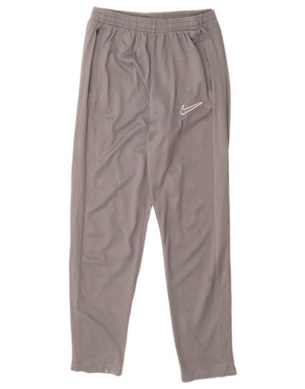 Pantaloni da tuta Nike da bambino Dri Fit 12-13 anni Large in poliestere grigio