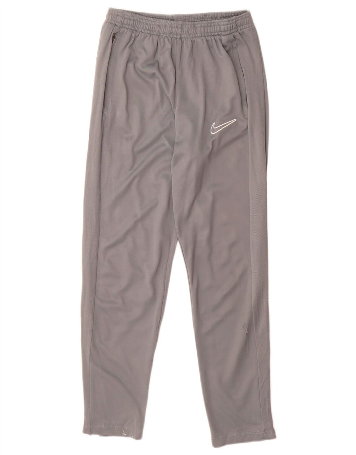 Pantaloni da tuta Nike da bambino Dri Fit 12-13 anni Large in poliestere grigio