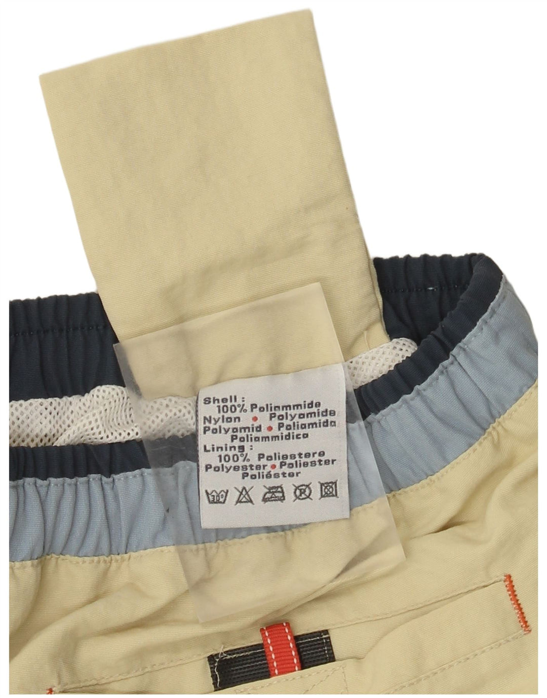 Pantaloncini da bagno uomo Kappa Beige medio Colourblock in poliammide