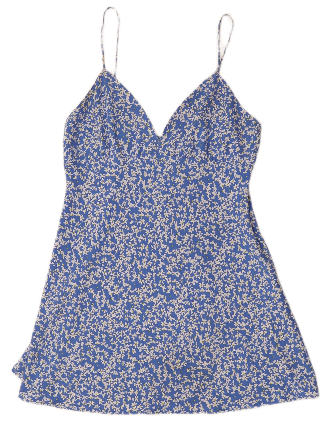 Prendisole da donna Zara UK 14 Grande poliestere floreale blu