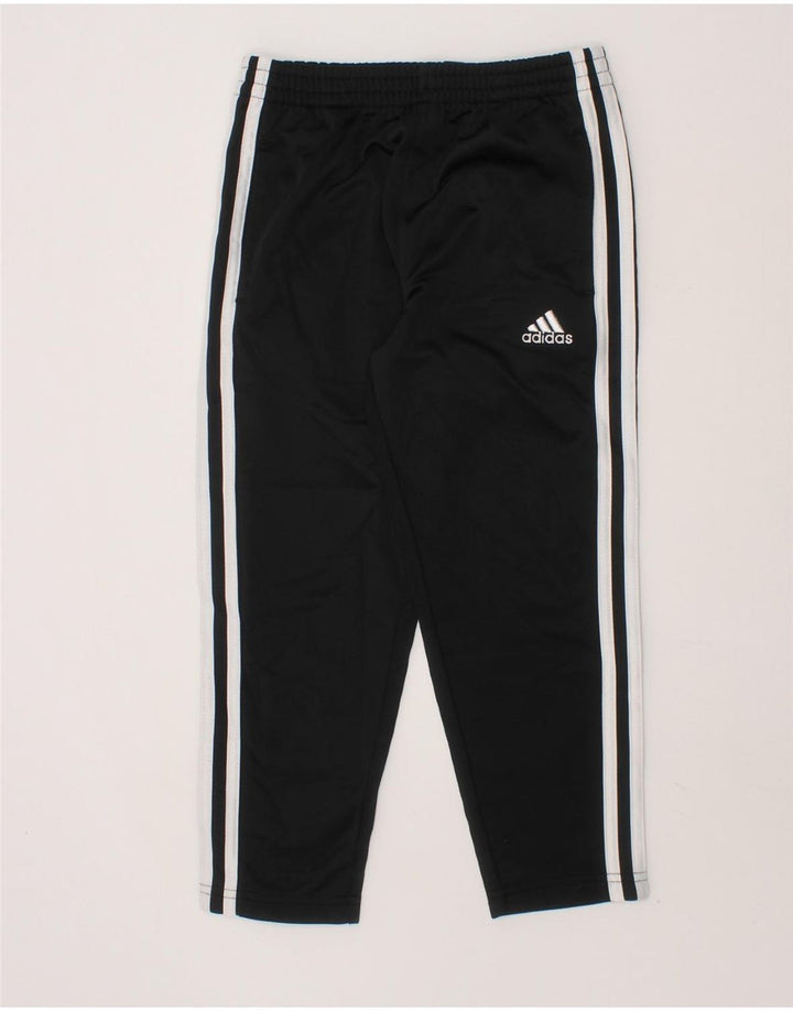 ADIDAS Boys Tracksuit Trousers 4-5 Years  Black Polyester Sports Vintage Adidas and Second-Hand Adidas from Messina Hembry 