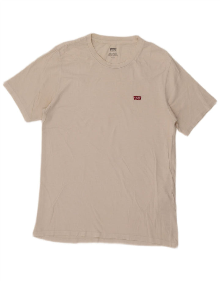 T-shirt da uomo Levi's Top Small in cotone bianco