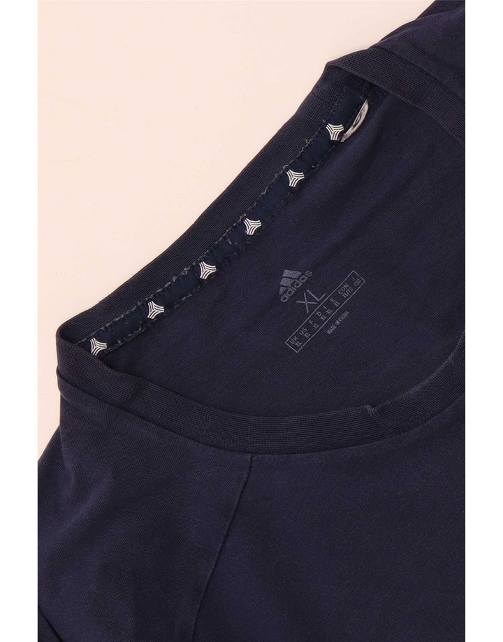 T-shirt grafica da uomo Adidas Top XL Blu navy