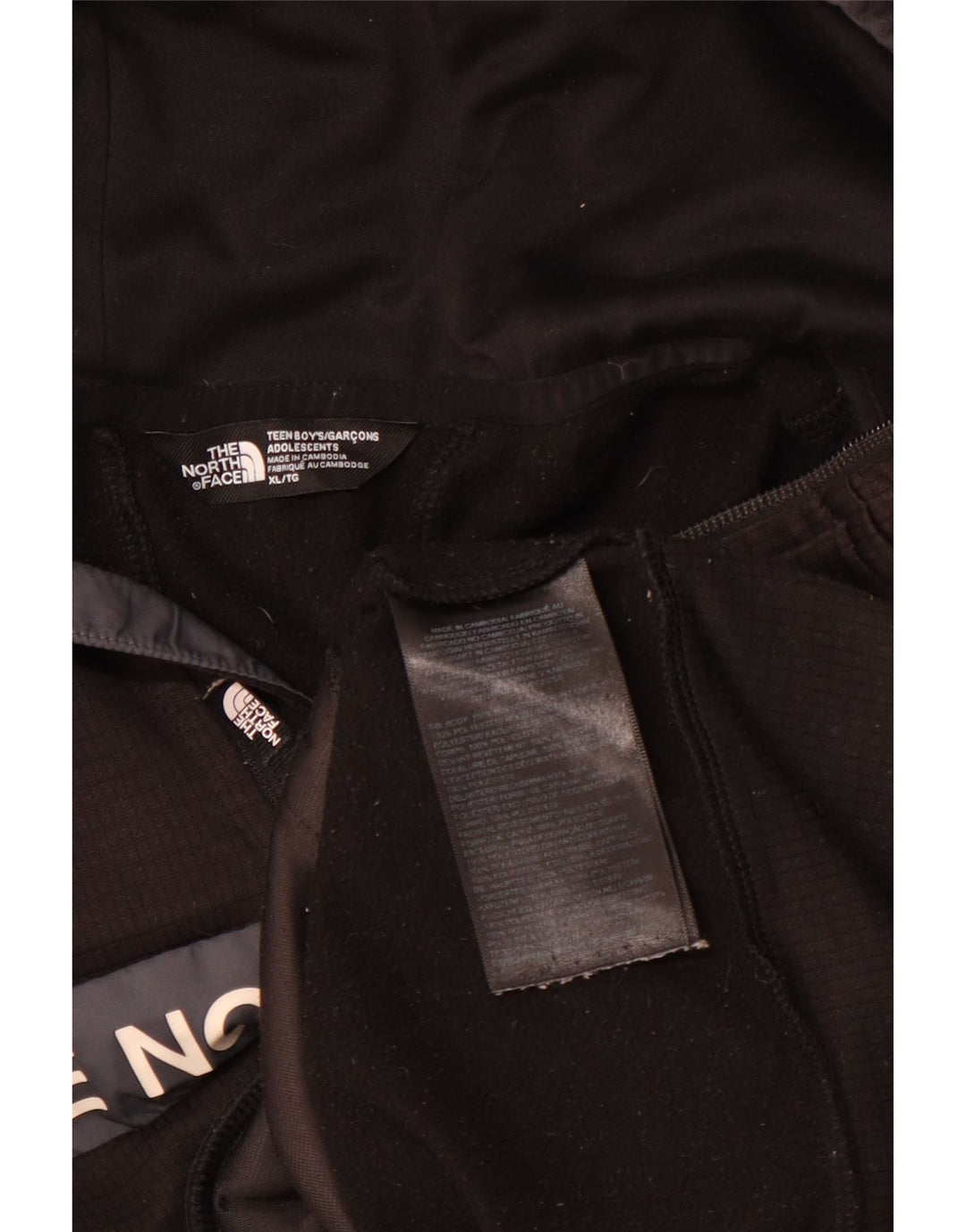 Maglione con cappuccio grafico per ragazzi THE NORTH FACE 14-15 anni XL Nero