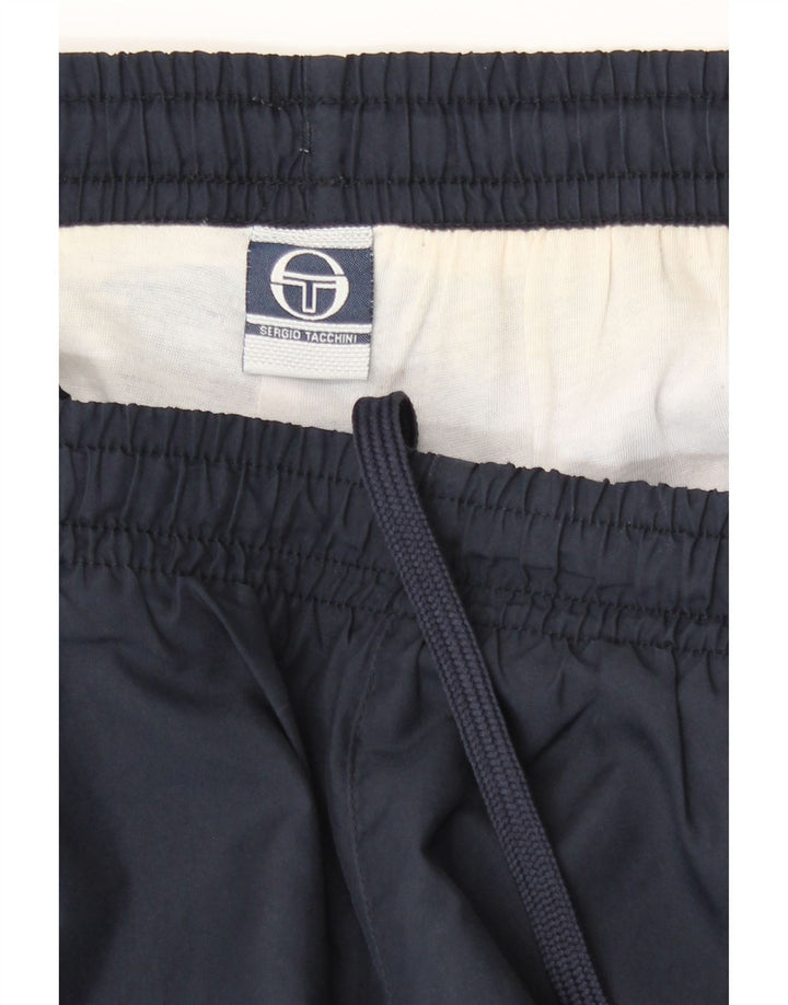 Sergio Tacchini Mens Tracksuit Trousers Joggers Large  Navy Blue Polyester