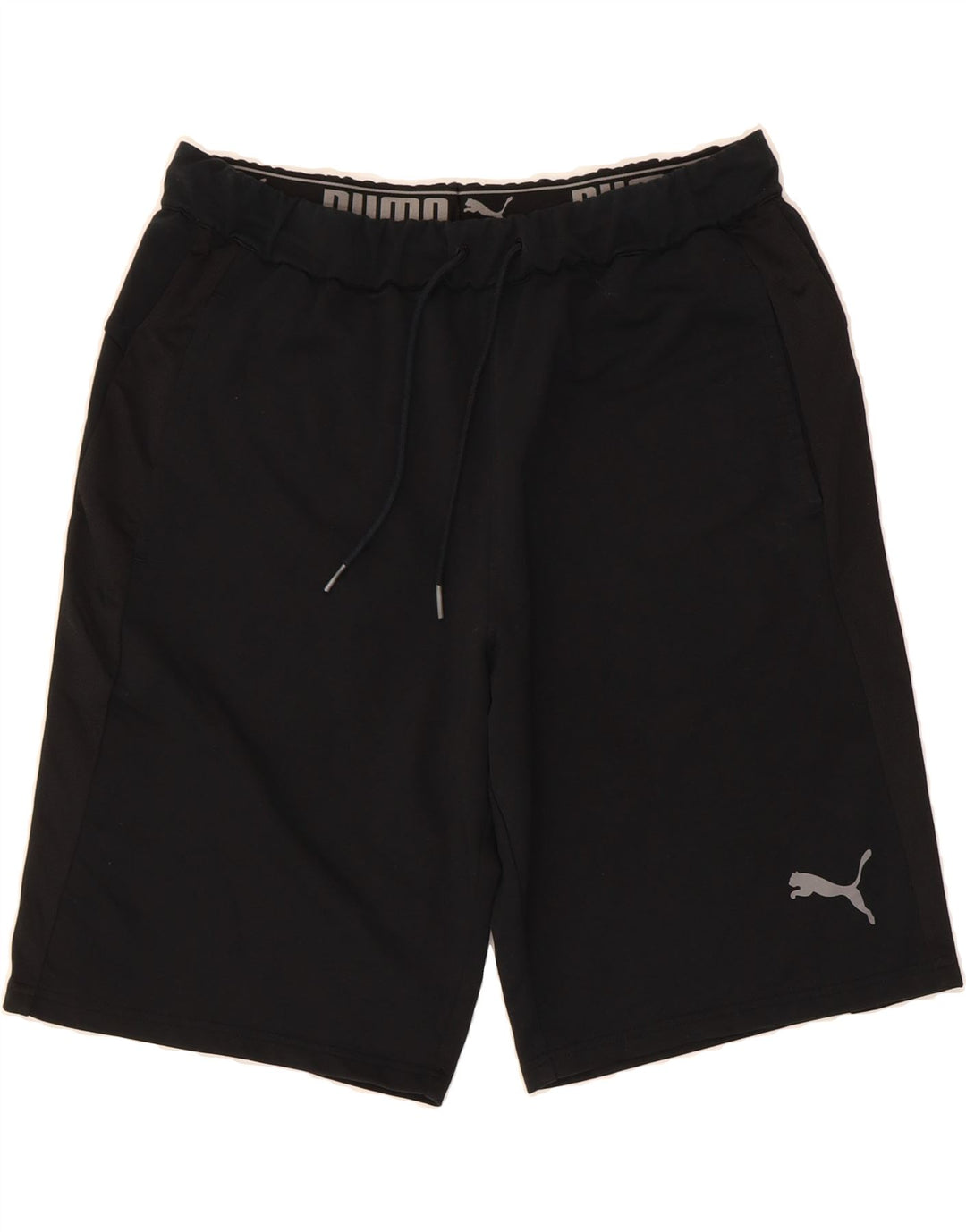 PUMA Mens Sport Shorts Large Black Cotton Vintage Puma and Second-Hand Puma from Messina Hembry 