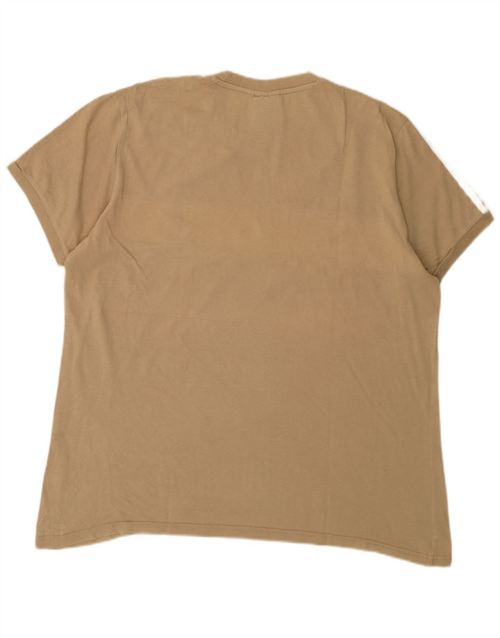 T-shirt grafica da uomo Adidas Top Large Beige Colourblock