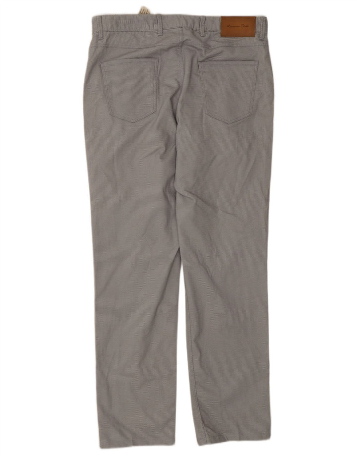 Pantaloni chino da uomo Massimo Dutti EU 40 medio W31 L30 grigio maculato