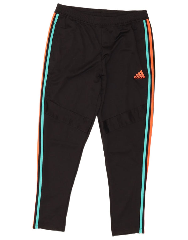 Pantaloni da tuta da uomo Adidas Large neri in poliestere