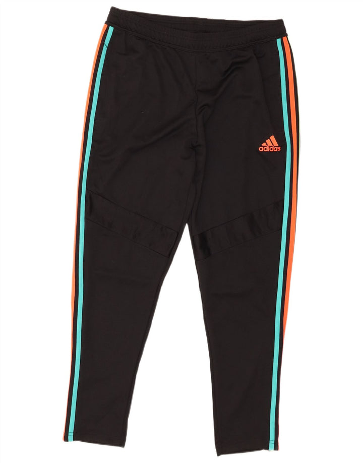 Pantaloni da tuta da uomo Adidas Large neri in poliestere